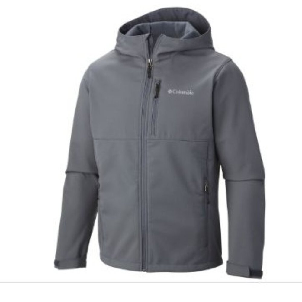 Columbia Men's Ascender Hooded‎ Softshell Jacket (Graphite) Coat Size 1XL